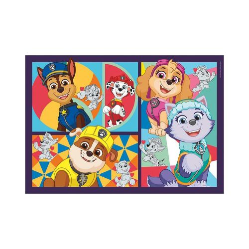 Puzzle Clementoni Paw Patrol de 30 de piese cu Chase, Marshall, Rubble, Rocky, Skye și Everest