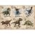 Puzzle Clementoni Jurassic World cu dinozauri: Triceratops, Mosasaurus, Blue, Carnotaurus, T-Rex și Stegosaurus
