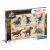 Cutie puzzle Clementoni Jurassic World cu 104 piese, cu dinozauri