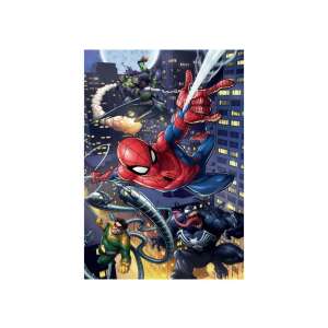 Pókember Supercolor 180 darabos kirakós, Pókembert mutatja akcióban gonosztevőivel szemben - Clementoni Puzzle