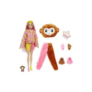 Barbie Cutie Reveal Monkey Doll with Accessories on White Background - Mattel