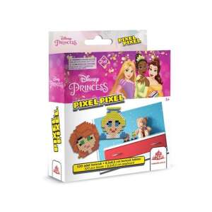 Set de mărgele Disney Princess Pixel Pixel 2 în 1 cu 520 mărgele și 2 plăci, cu Ariel și Belle - Perle, mărgele