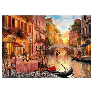 Fertiges 1000-teiliges Clementoni High Quality Collection Puzzle von Venedig, Italien mit einer Gondel und einer Brücke - Clementoni Puzzle
