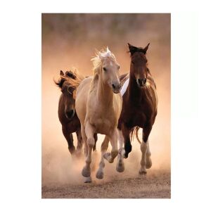 Clementoni Pędzące Konie Puzzle 1000 elementów ułożone - Clementoni Puzzle