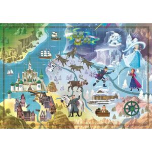 Clementoni Disney Die Eiskönigin Landkarte 1000 Teile Puzzle - Clementoni Puzzle