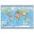Dino Puzzle 1000 piece political world map puzzle completed