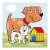 Dog and puppy puzzle piece from Dino Baby 2+ Puzzle Set