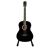 Klasická gitara, 95 cm, drevená, vrátane stojana, čierna 56455751