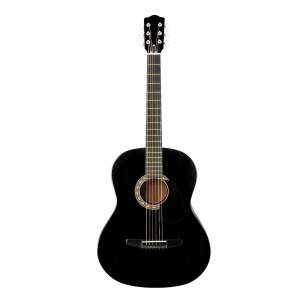 IdeallStore® Klassische Gitarre, 95 cm, schwarz, mit Ständer - Kunst & Hobby