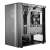 Cooler Master MasterBox NR400 Micro ATX computer case, black, interior view