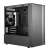 Cooler Master MasterBox NR400 Micro ATX computer case, black, side view