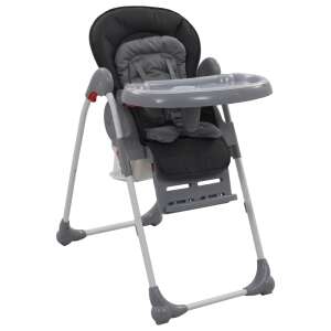 Multifunkciós babaetetőszék, állítható lábtartó, háttámla és magasság, összecsukható, Szürke 56467579 Etetőszék - Állítható székmagasság
