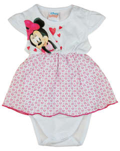 Disney Minnie szívecskés rövid ujjú szoknyás body