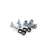 Triton M6 screw set, 4 screws, 4 cage nuts, 4 washers