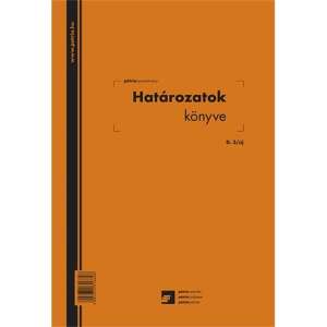 D.3/UJ A4 "Határozatok könyve" könyv, határozatok könyve, jogi dokumentum, üzleti dokumentum, nyilvántartás, magyar könyv, hivatalos dokumentum - WaliSec