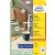 Avery L3415-10 40mm átmérőjű 240db-os fehér kör alakú öntapadó etikett 120901490