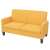 2 személyes sárga kanapé 135 x 65 x 76 cm 56495309}