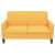2 személyes sárga kanapé 135 x 65 x 76 cm 56495309}