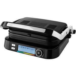 Sencor SBG 6238BK Kontaktgrill, schwarz, mit digitaler Steuerung und Antihaft-Grillplatten - Sencor