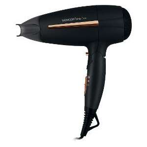 Sencor SHD 7100BK hair dryer, black with gold accents - Sencor