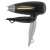 Sencor SHD 7100BK hair dryer, black with gold accents, folded handle