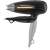 Sencor SHD 7100BK hair dryer, black with gold accents, folded handle