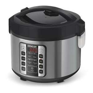 Sencor SRM 3151BK Rizsfőző, 1,5 literes kapacitás, 700W, 11 főzőprogram, digitális kijelző, rozsdamentes acél - Sencor