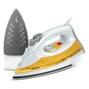 Żelazko parowe Sencor SSI 2028YL z płytą ze stali nierdzewnej, białe i żółte - Odkurzacz parowy, Maszyna do szycia, Stacja parowa, Parowar ręczny, Żelazo i Maszyna czyszcząca