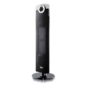 Sencor SFH 9014 ceramic heater, black, angled view - Electric fireplace, Dehumidifier, Space Heater, Electric Heating Panel and Wood-burning fireplace