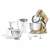 Sencor STM 7877CH Kitchen Machine with accessories, gold color