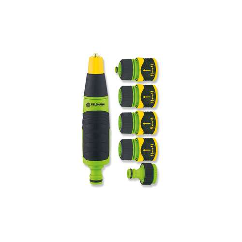 Fieldmann FZH 9008 sprinkler set, 3/4 inch, adjustable spray nozzle, garden watering, hose connector