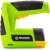Fieldmann FDN 3025-A cordless staple gun, green, black, yellow, close-up