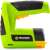 Fieldmann FDN 3025-A cordless staple gun, green, black, yellow, close-up