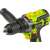 Close-up of the chuck and controls of the Fieldmann FDUV 70215-0 20V cordless drill driver