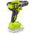Back view of the Fieldmann FDUV 70215-0 20V cordless drill driver with battery
