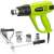 Fieldmann FDHP 202000-E heat gun with accessories, green