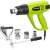 Fieldmann FDHP 202000-E heat gun with accessories, green