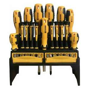 Fieldmann FDS 5006-37R screwdriver set, 37 pieces, with bit holder and various bits - Fieldmann Screwdriver