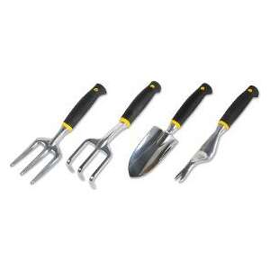 Fieldmann FZNR 1104 Garden Tool Set, 4 piece set, includes hand rake, trowel, cultivator, and hand fork - Planting Tool