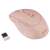 Yenkee YMS 2080PK SLIDER wireless mouse, pink, side view, with receiver