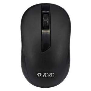 Yenkee YMS 002BK LOGIC wireless mouse, black, front view - Mouse