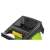 Fieldmann FZD 4010-E electric garden shredder, green, close-up of the feeding chute