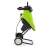 Fieldmann FZD 4010-E electric garden shredder, green, with wheels, side view
