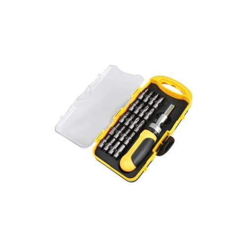 Fieldmann FDS 1011-22R 22 piece screwdriver set with bits, yellow and black case