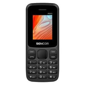 Sencor ELEMENT P013 fekete mobiltelefon, elülső nézet - Sencor