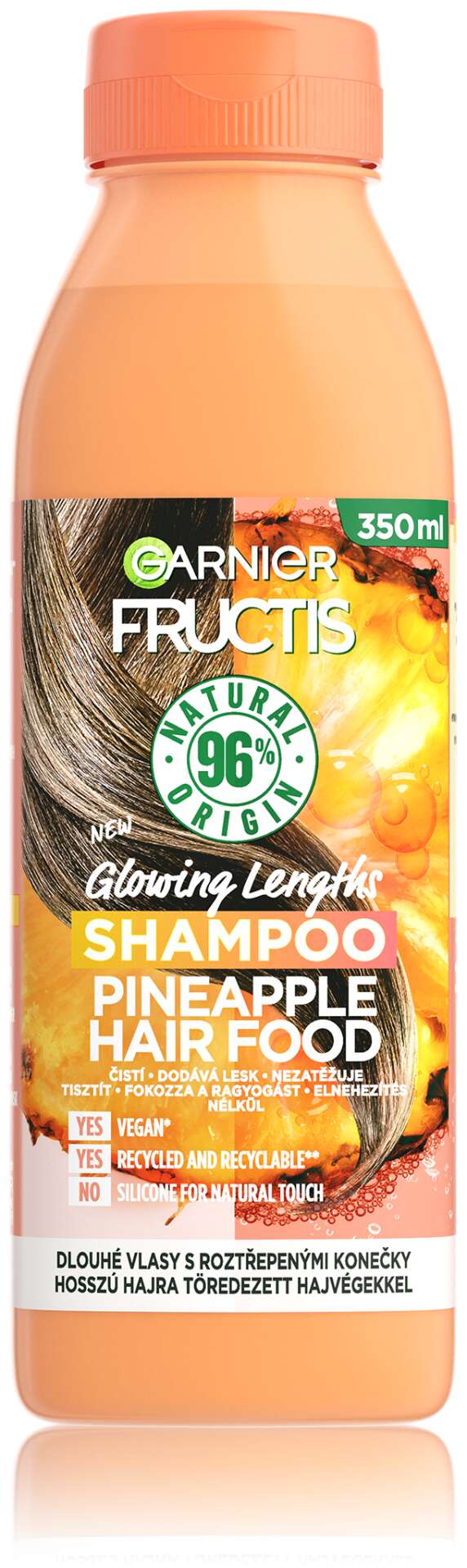 Garnier Fructis Hair Food Glowing Lengths Pineapple Sampon 350ml