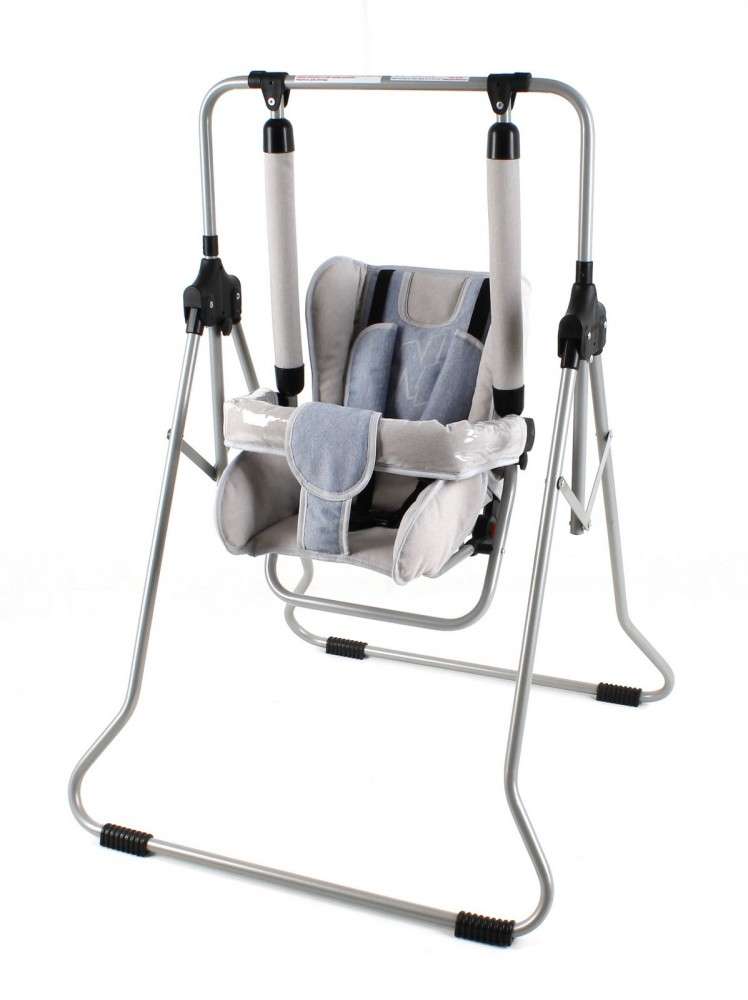 Adbor N1 Állványos gyermekhinta #szürke-kék