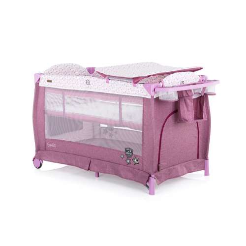 Chipolino Bella Utazóágy - Orchid Linen #lila 2020