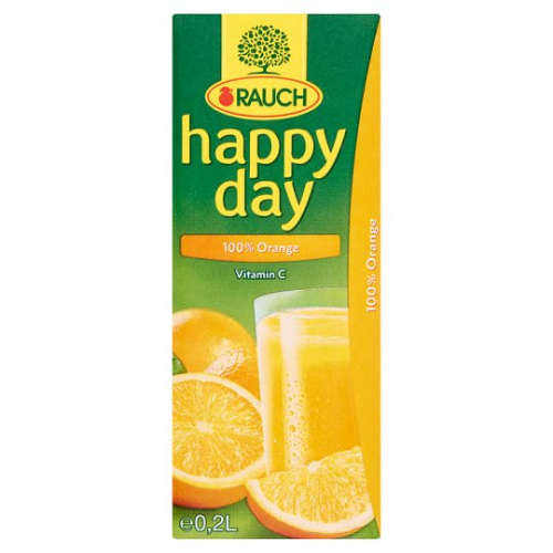 Happy Day 100% narancslé szívószálas 0,2L 31375993