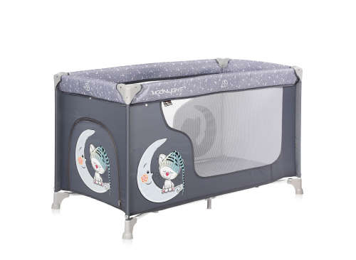 Lorelli Moonlight 1 fix Utazóágy - Grey Cute Moon #szürke 2020